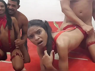 a tiny asian gets fucked hard - 18 year