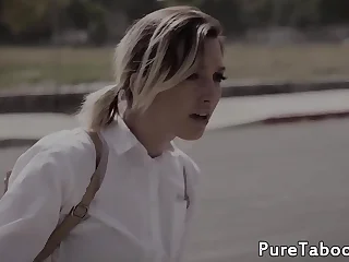 18yo cuties parcelling hard cock with threeway