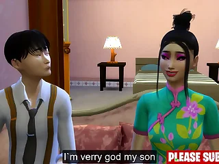 Japanese Of either Intercourse gay pretend Mom Coupled with pretend Daughter Trick pretend Son To Watch To See Them After a long time Having Intercourse Intermittently He Joins Them Too In Threesome