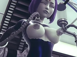 Raven fell in Cyborg's ensnare