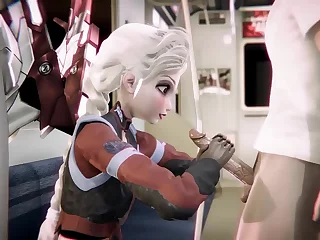 Elsa Cyberpunk 2077 - Tooth-chattering porn crossover